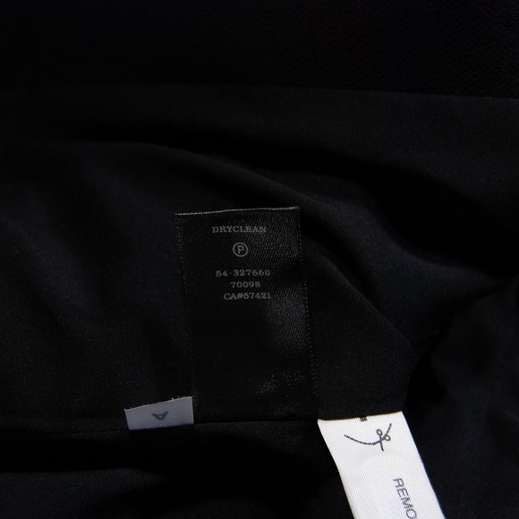 Ann Taylor Black Ruffle‎ Front Blazer Jacket Size 6 Career Office Removable - Picture 8 of 11